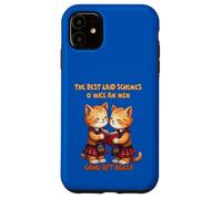 To A Mouse Orange Cats Reciting Burns Poetry Case for iPhone 11