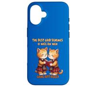 To A Mouse Orange Cats Reciting Burns Poetry Case for iPhone 16
