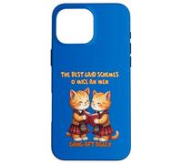 To A Mouse Orange Cats Reciting Burns Poetry Case for iPhone 16 Pro Max