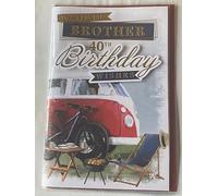 To A Special Brother 40th Birthday Wishes Birthday Card Age 40 Forty Camper Van/Bike/Words 3D/Foil Detail(PRELUDE45515)