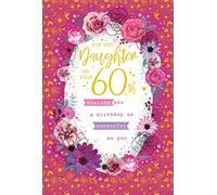 To A Special Daughter 60 60th Today Flowers Happy Birthday Card Lovely Verse
