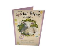 To A Special Friend Cute Lamb Design Happy Easter Greeting Card