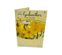 To A Special Godmother Yellow Daffodil Flowers Design Easter Card
