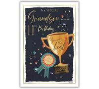 To A Special Grandson on your 11th Birthday Card - 7326 CG