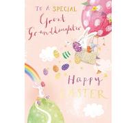 to A Special Great-Granddaughter Hoppy Holidays Cute Easter Greeting Card EGHA0203