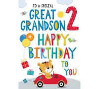 Regal Publishing Juvenile Birthday Card Age 2 Great Grandson - 9 x 6 inches