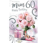 To A Special Mam 60 60th Today Flowers Make Up Happy Birthday Card Lovely Verse