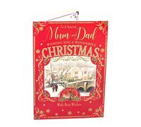 To A Special Mum And Dad Winter Robins Christmas Card