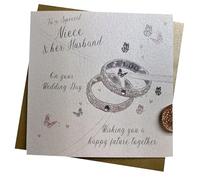 To a Special Niece & her Husband Congratulations on your Wedding Day Card Wedding Rings