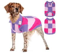 To A Turn Pullover Dog Sweater,Half Chest Lapel Design Pet Sweaters for Dogs Boys or Girls,Pet Knitted Dog Clothes,Pet Clothing,Suitable for Various Sizes or Breeds Dogs Sweaters(Purple Group,M)