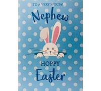 to a Very Special Nephew Hoppy Easter Greeting Card with Bunny EAS018