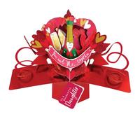 To A Wonderful Daughter You & Me Pop Up Card Valentine's, Birthday, Any Occasion POP037V18