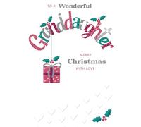 to A Wonderful Granddaughter Festive Joy Christmas Greeting Card XFCS014