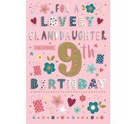 To A Wonderful Granddaughter on Your 9th birthday card - 7821 CG