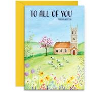To All Of You Happy Easter Card - A5 Size with Envelope