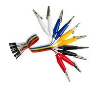 to Alligator Clip Jumper Wires 20cm Male/Female for microbit Breadboard DIY Projects(Clip-Female)