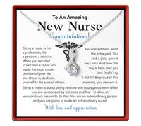 To An Amazing New Nurse Necklace, Gifts For Nurses Female Unique, Rn Graduation Gifts For Nurses 2024, Appreciation Gifts And Graduation Gifts For Nurse, Nursing Gift Ideas For Women, Nurse Pinning