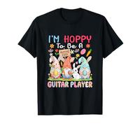 to Be A Guitar Player Easter Three Gnomes Bunnies Instrument T-Shirt