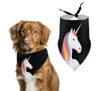 To Be A U-nicorn Dog Scarf Triangle Bandana Cat Soft Puppy Scarfs for Small Medium Pets