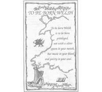 'to Be Born Welsh' Tea Towel