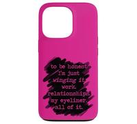 To Be Honest I'm Just Winging It Funny Mom Feelings Humor Case for iPhone 13 Pro