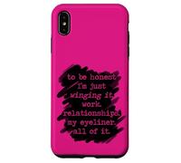 To Be Honest I'm Just Winging It Funny Mom Feelings Humor Case for iPhone XS Max