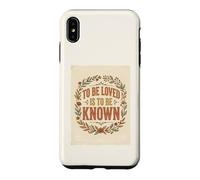 To Be Loved Is To Be Known Retro Vintage Love Quote 2 Case for iPhone XS Max