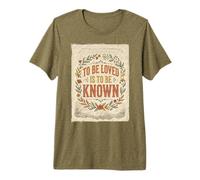 to Be Loved is to Be Known Retro Vintage Love Quote 2 Premium T-Shirt