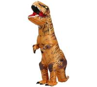 TO.BE.NO.1 Towards The First inflatable dinosaur costume adult, T-Rex Dinosaur Costume Adults Funny Cosplay Halloween (Brown)