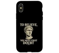 To Believe, You Must First Doubt Rational Faith Quote Design Case for iPhone X/XS