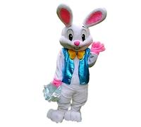 To.beone Plush Easter Bunny Adult Costume Rabbit Halloween Mascot Costume