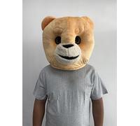 To.beone Plush Teddy Costume Masks Bear Animal Carnival Masks Mascot Head Costume Halloween Outfit