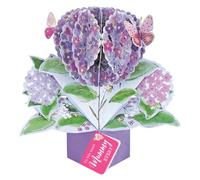 To Best Mummy Ever Hydrangea Pop Up Card Mother's Day, Birthday, Any Occasion POP024M10