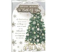 To both of you christmas card. Traditional xmas wreath design. 9 x 6 inches.