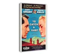 To Catch A Thief 1955 Movie Canvas Poster Wall Art Decor Print Picture Paintings for Living Room Bedroom Decoration 24x36inch(60x90cm)