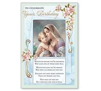 To Celebrate Your Birthday Religious Card Madonna & Child Christian / Catholic