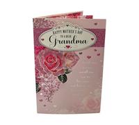 To Dear Grandma Beautiful Roses Design Pink Mother's Day Boxed Card