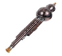 To Disassemble Three Tone Gourd Silk Musical Instruments Classical Cucurbit Flute Pp Hulusi Beginner hulusi instrument(Golden)