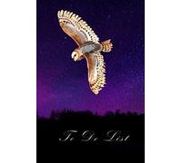 To Do List: Beautiful owl in the night sky todo lists notebook journal