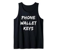 to Do List Checklist Shirt Phone Wallet Keys Forgetful Men Tank Top