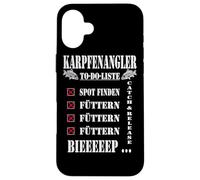 To do list for carp angler spot search feeding beeep Case for iPhone 16 Plus