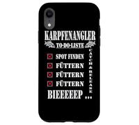 To do list for carp angler spot search feeding beeep Case for iPhone XR