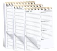To Do List Notebook & Notepad for Work 3pack- More Sheets Daily Planner Notepad for for Students, Teachers & Professionals| Perfect for School, Office and Home Organization