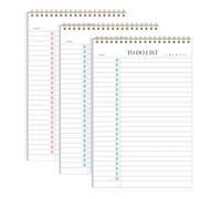 To Do List Notepad 3pcs/set - Daily Planner Notepad Undated 52 Sheets Tear Off, 5.5" x 8.3" Planning Pad Checklist Productivity Note Pad for Work and Personal Organized