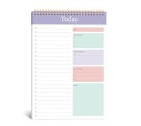 To Do List Notepad, 52 Sheets Undated Daily Planner, To Do List Notebook for Work, Office, Home & School, Perfect for Daily Tasks, Goal Setting & Enhanced Productivity, 6.5x9.8 inches - Purple