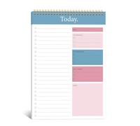 To Do List Notepad, 52 Sheets Undated Daily Planner, To Do List Notebook for Work, Office, Home & School, Perfect for Daily Tasks, Goal Setting & Enhanced Productivity, 6.5x9.8 inches - Blue