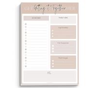 To Do List Notepad | Daily Planner, Brain Dump, Organizer and Priority List | 50 Undated Tear Away Sheets | A5 Lux