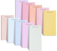 To Do List Notepads - 10 Pack Bright Daily Checklist Pads, 3.7" x 8.5", 500 Sheets Total, Colorful Memo Pads for Tasks, Grocery List, Reminders, Academic & Weekly Planning