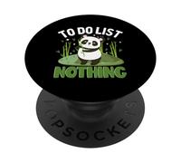 To Do List Nothing Panda Bear PopSockets Adhesive PopGrip