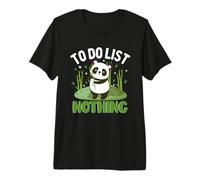 to Do List Nothing Panda Bear Premium T-Shirt
